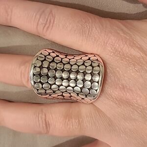 Sterling silver chic statement ring